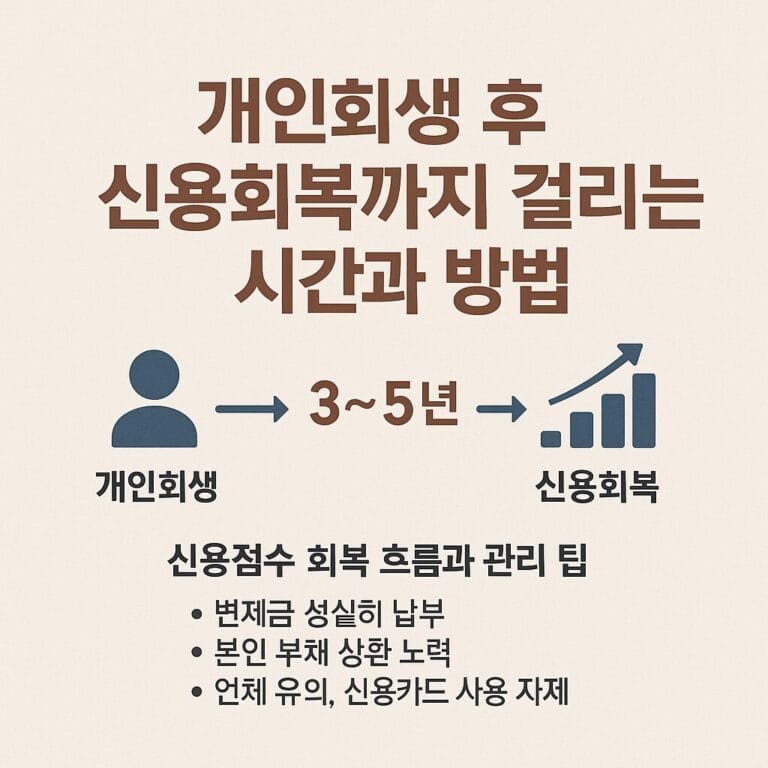개인회생 신용회복까지 걸리는 시간과 방법 - 1